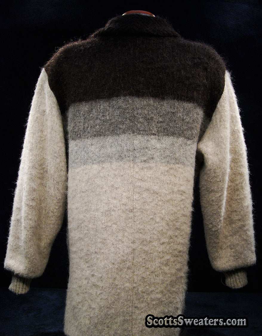 Herren Retro-Island-Wollmantel von Hilda