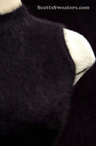 Sleeveless black angora sweaterdress by Next in small size, form-fitting style