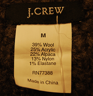 Men's charcoal grey alpaca blend zipper-front cardigan sweater with front pockets by J.Crew in small size