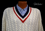 Retro Tennis Sweater Classic by Herman Phillips of London