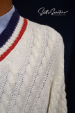 Retro Tennis Sweater Classic by Herman Phillips of London