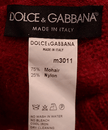 Men's Red Turtleneck Sweater Mohair by D&G
