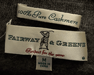 Men's bronze-brown soft cashmere polo-neck sweater by Fairway & Greene medium size