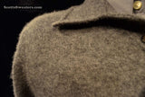 Men's bonze-brown 100% cashmere polo-neck sweater medium size by Fairway & Greene