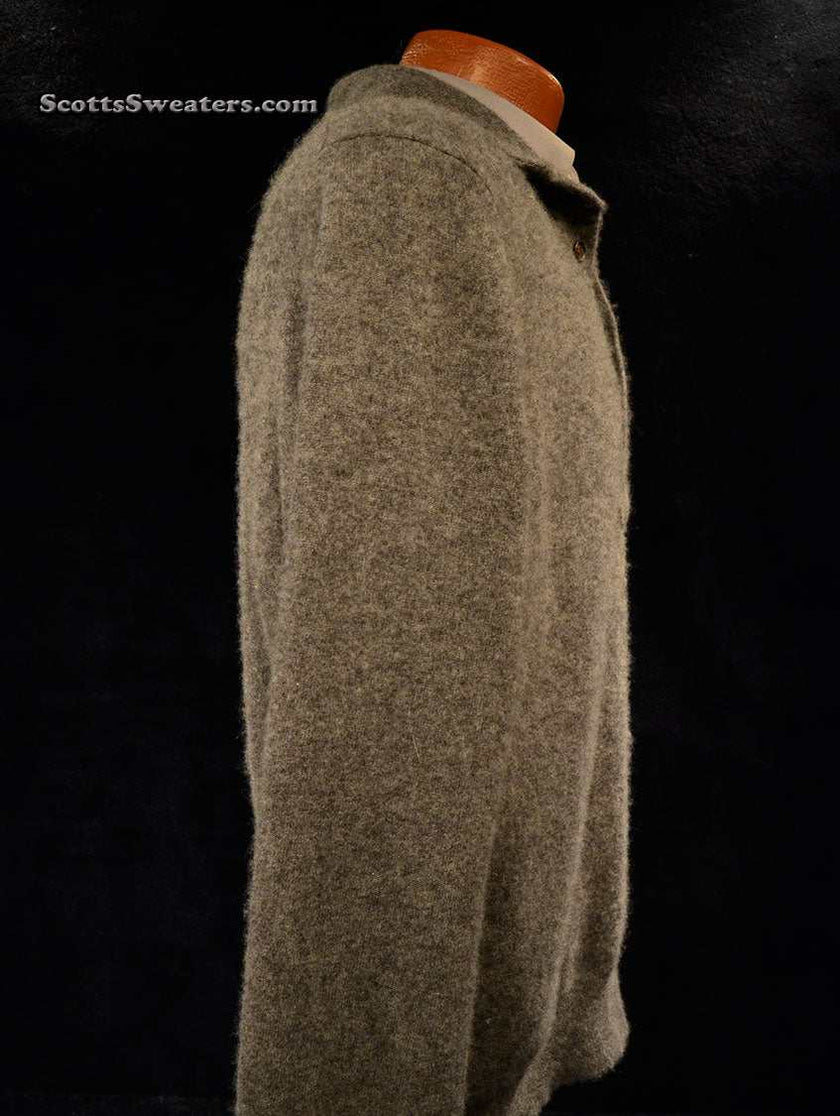 Bonze-brown men's cashmere sweater polo neck medium size by Fairway & Greene