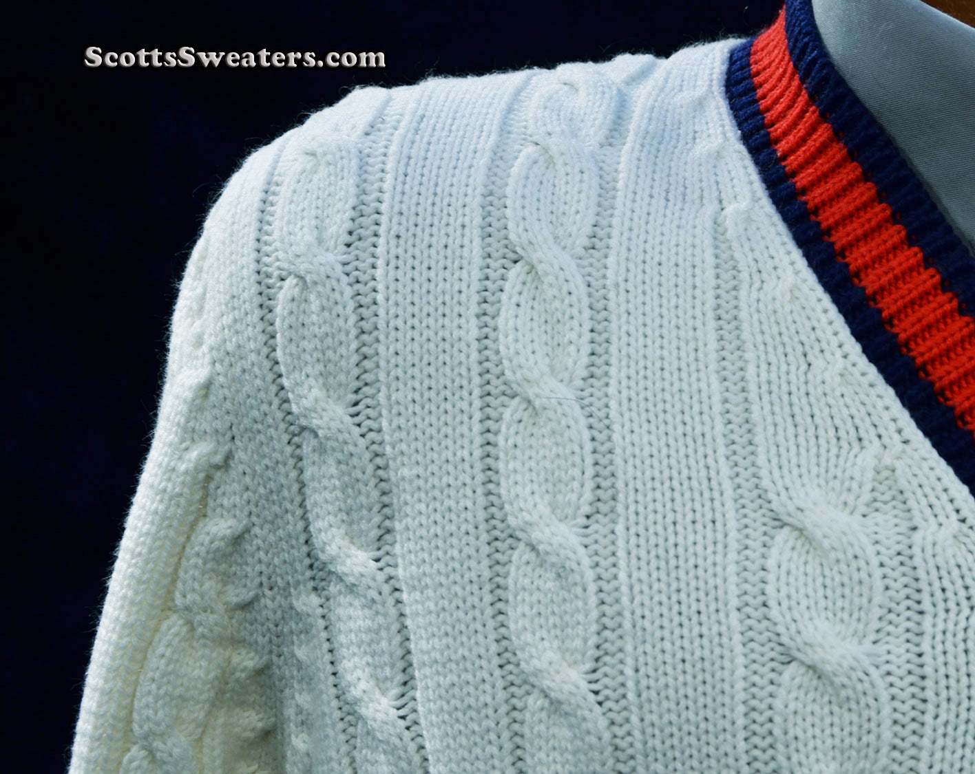 Men's Retro Tennis Sweater by Arthur Ashe Collection