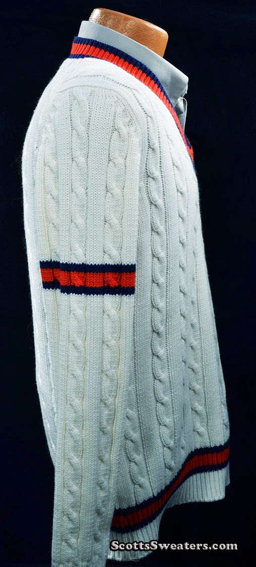 Men's Retro Tennis Sweater by Arthur Ashe Collection