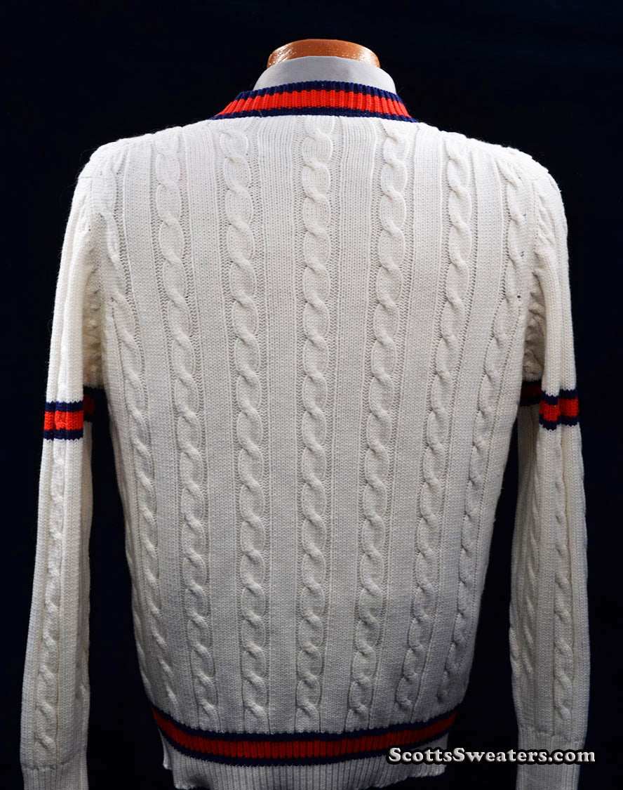 Men's Retro Tennis Sweater by Arthur Ashe Collection