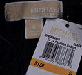 Michael Kors black angora V-neck sweater with size and brand tags