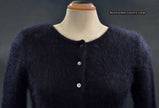 Girl's black angora cardigan sweater by BCBD Max Azria in size large