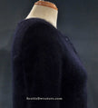 Girl's black angora cardigan sweater by BCBD Max Azria in size large