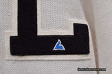 White retro cardigan letterman sports sweater with 