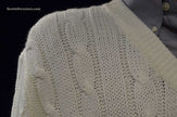 Men's classic V-neck cricket sweater pullover by Fearnley, size Large/X-Large, pre-owned