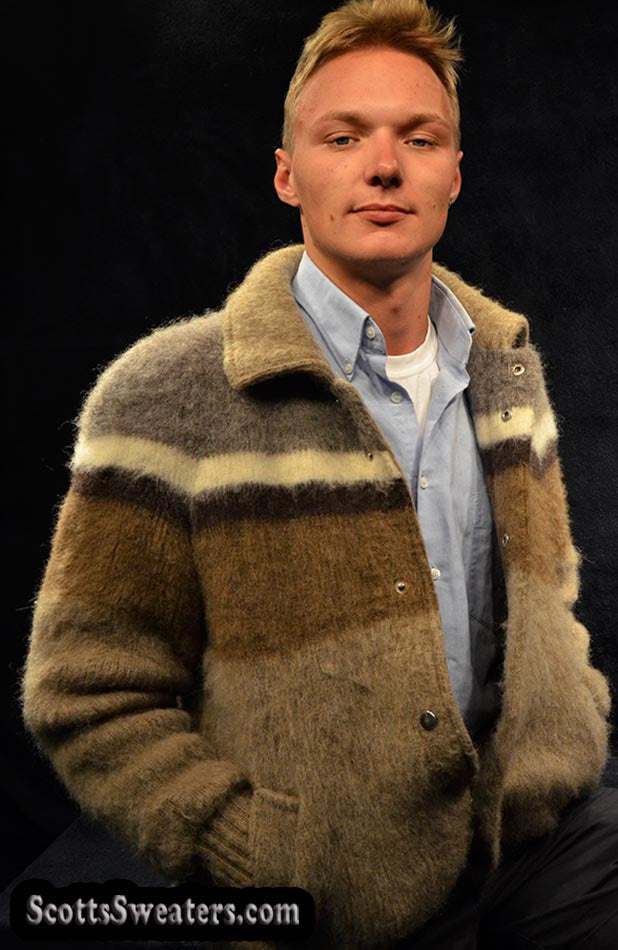Herren-Retro-Jacke aus isländischer Wolle von Hilda Ltd.