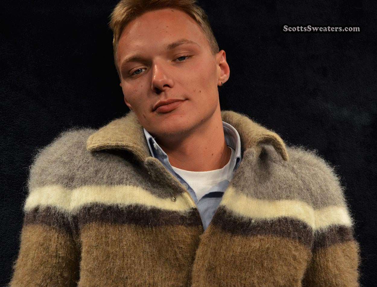 Herren-Retro-Jacke aus isländischer Wolle von Hilda Ltd.