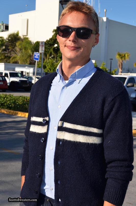 Gant Ruggerのメンズ カーディガン モヘア セーター