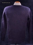 Men's navy blue cardigan mohair sweater by Gant Rugger back view