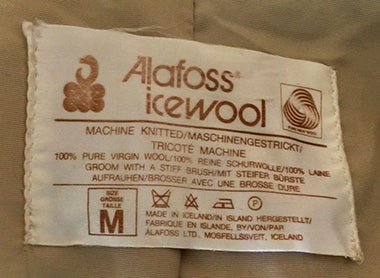 Men's Retro Icelandic Wool Jacket by Alafoss Icewool