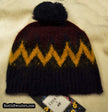 Matching hat and scarf set in burgundy for men's mohair crewneck sweater by Erdem x H&M