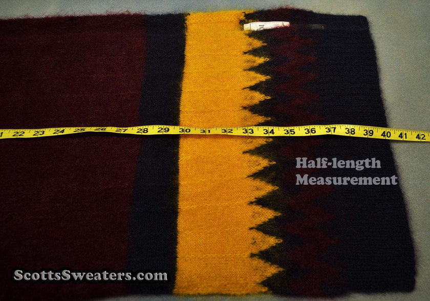 Matching burgundy hat and scarf set for men's mohair crewneck sweater by Erdem x H&M