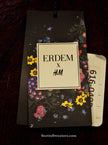 Men's crewneck mohair sweater in white and burgundy by Erdem x H&M