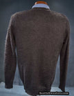 Charcoal grey men's mohair sweater with black skull design by Zara