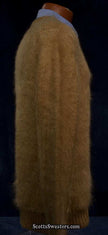 Men's beige mohair crewneck sweater by Calvin Klein Raf Simons, small-medium, new design