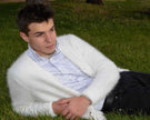 Men's Angora Sweater Ultra-soft Cardigan