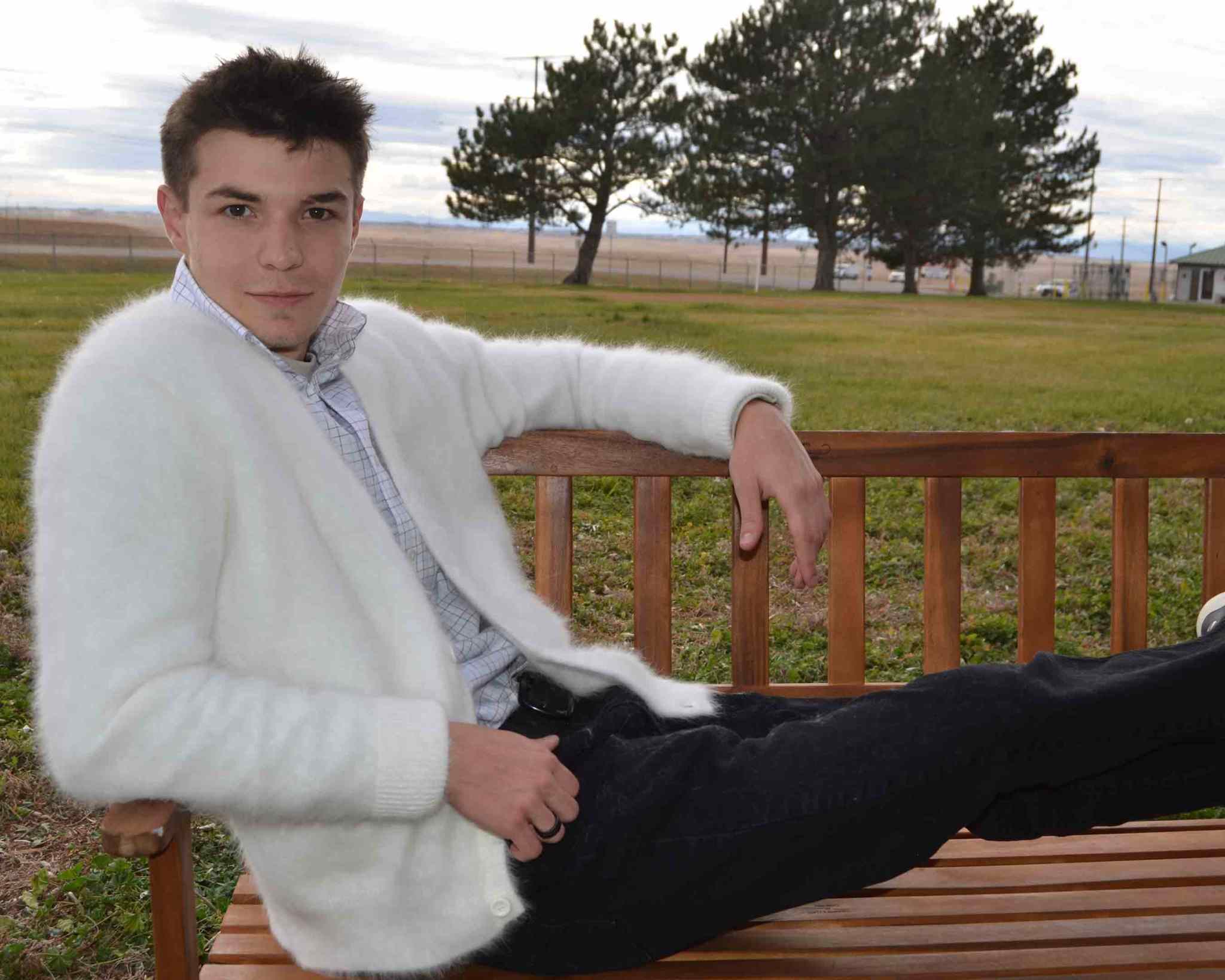 Men's Angora Sweater Ultra-soft Cardigan