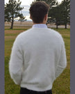 Men's Angora Sweater Ultra-soft Cardigan