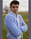 Men's Angora Sweater Ultra-soft Cardigan