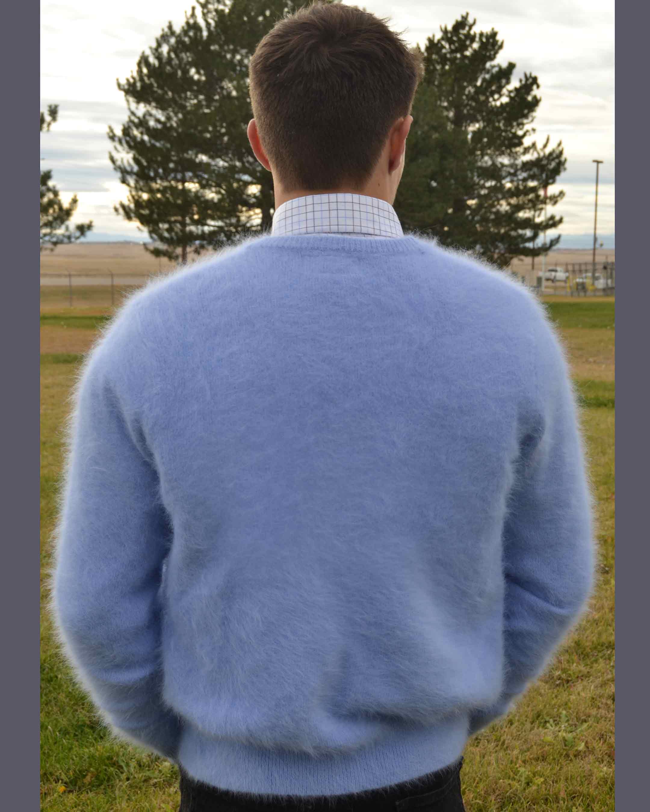 Men's Angora Sweater Ultra-soft Cardigan