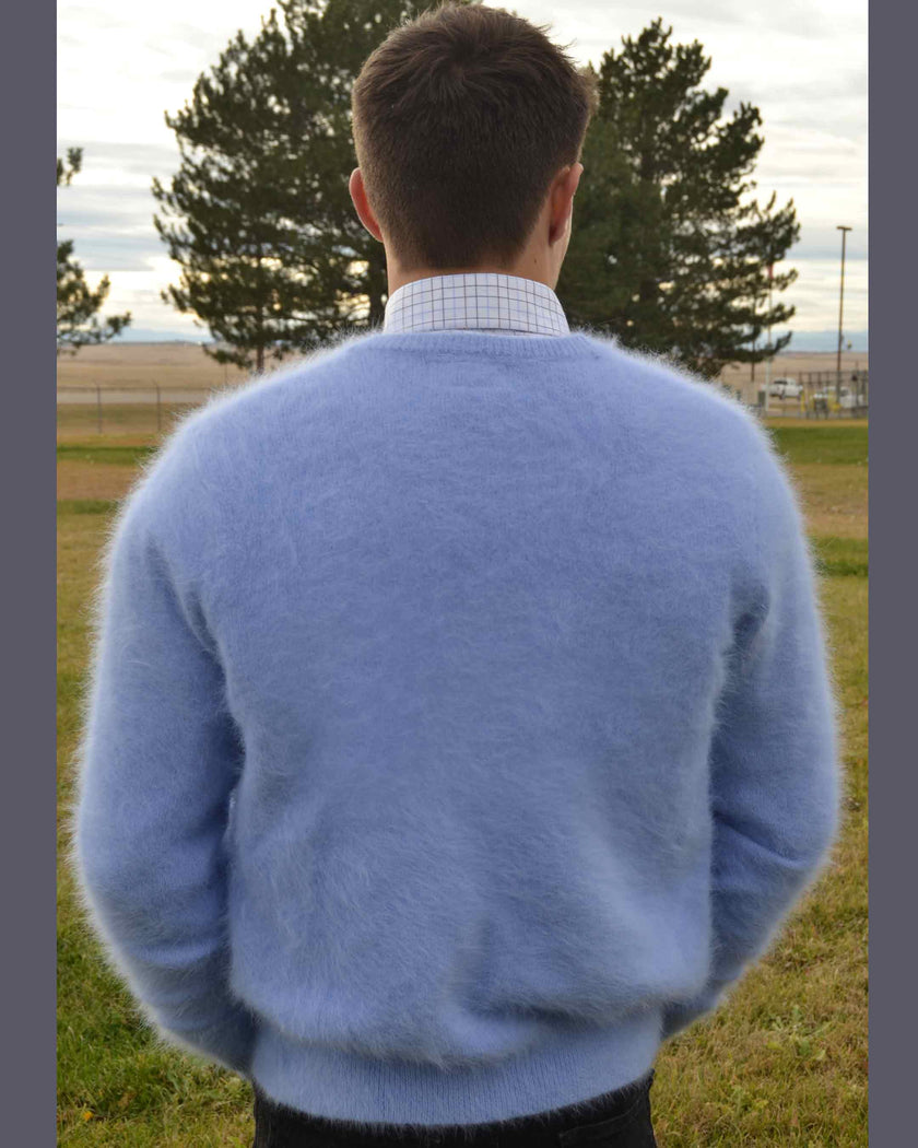 Men's Angora Sweater Ultra-soft Cardigan