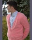 Men's Angora Sweater Ultra-soft Cardigan