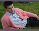 Men's Angora Sweater Ultra-soft Cardigan