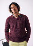 Men's Ultra-Soft Angora V-Neck Sweater