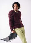 Men's Ultra-Soft Angora V-Neck Sweater