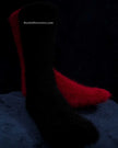 Men's angora dress socks made of 70% angora with nylon and spandex for comfort and stretch