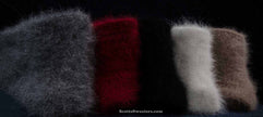 Men's angora dress socks made with 70% angora and spandex for warmth and comfort.