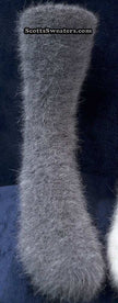 Men's 70% angora dress socks with nylon and spandex for comfort and warmth
