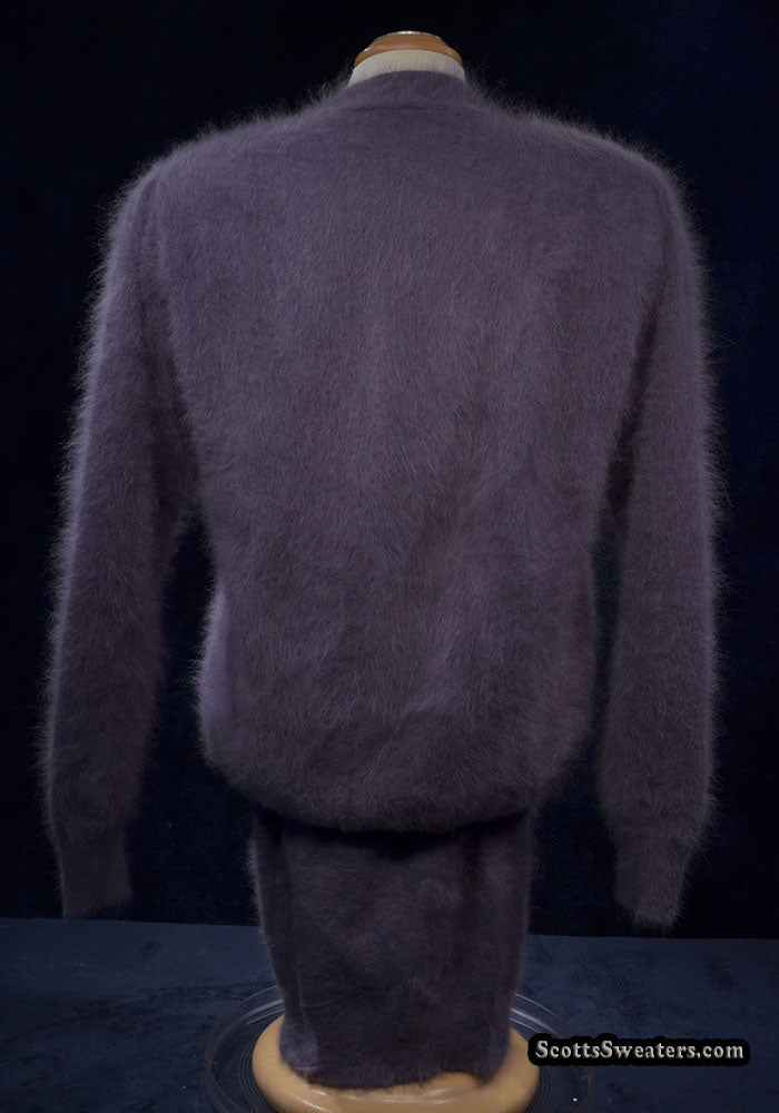 3-teiliger Angora-Cardigan und Röcke für Damen