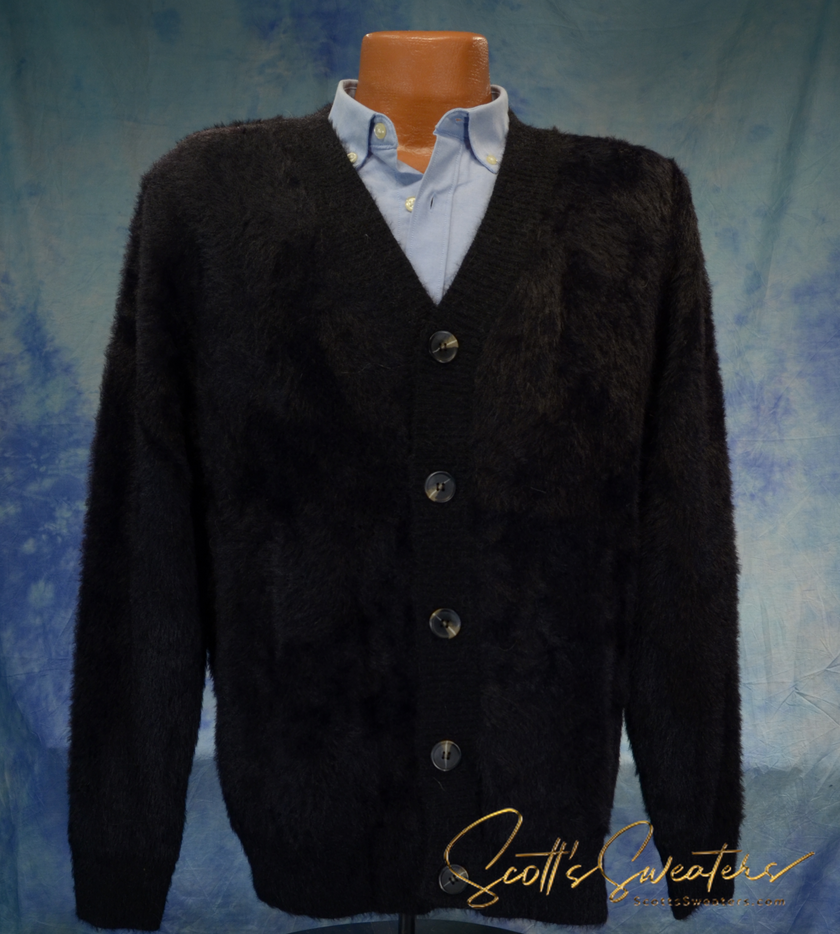 mens cardigan sweater ultra-soft plush