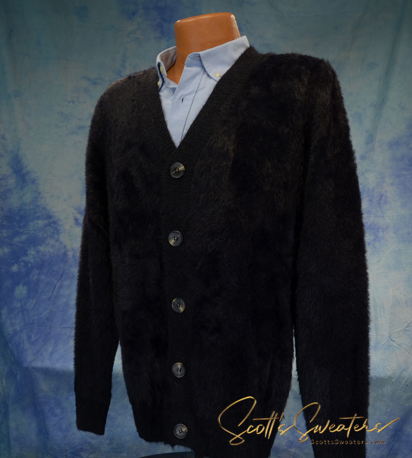 mens cardigan sweater ultra-soft plush