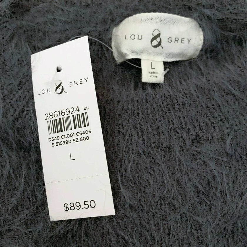 Grey and white Fair Isle matching sweater and skirt set made of ultra-soft nylon