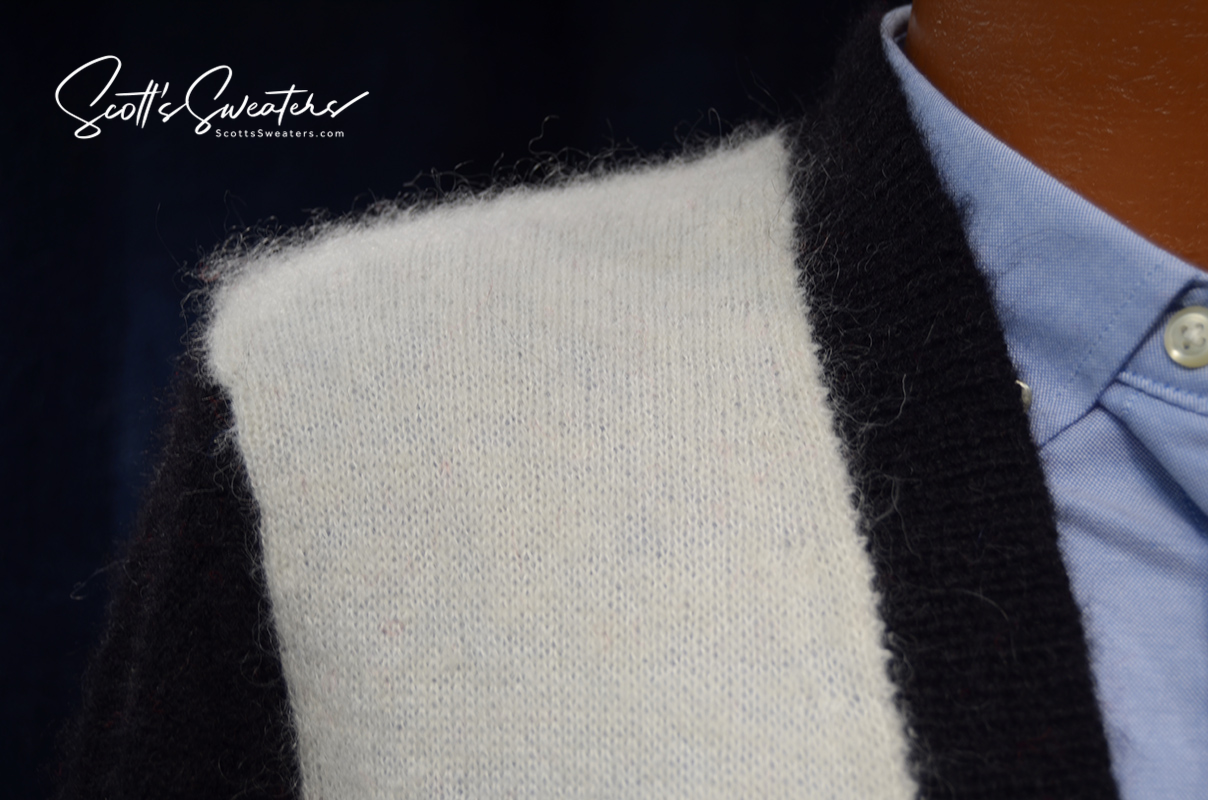 Unisex WeSC mohair skateboarder street wear cardigan sweater in medium with zipper front