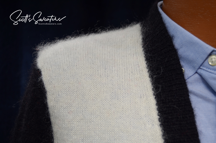 Unisex WeSC mohair skateboarder street wear cardigan sweater in medium with zipper front