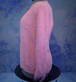 Girls's fuzzy pink plush crewneck sweater by Old Navy on mannequin side view