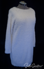 White women's soft fuzzy sweaterdress by Lou & Grey knee-length small medium