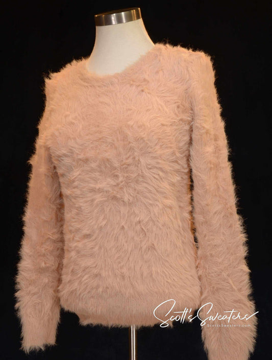 Women's fuzzy sweater