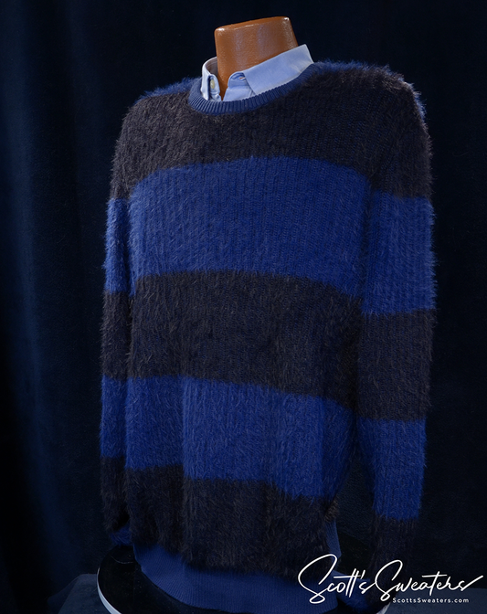 Men's Light-Weight Striped Pullover Sweater